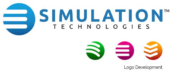 Simulation Technologies logo development