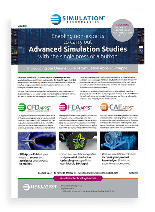 Simulation Technologies electronic leaflet - marketing