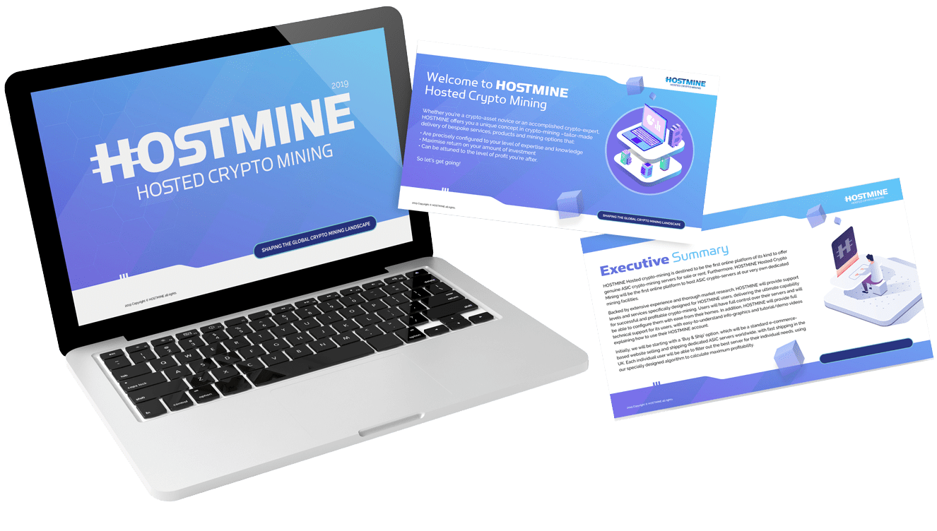 Hostmine - Hosted Crypto Mining 22 Hostmine branding and marketing