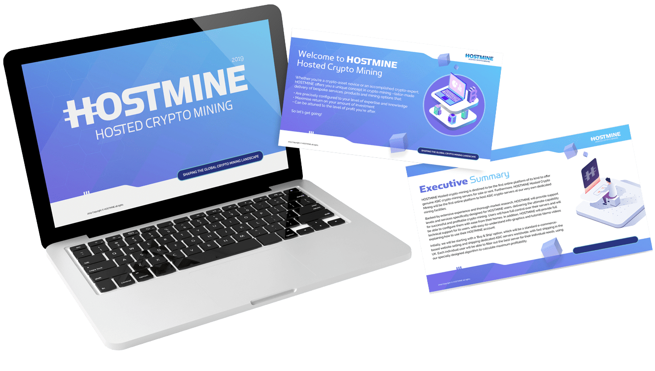 Hostmine branding and marketing