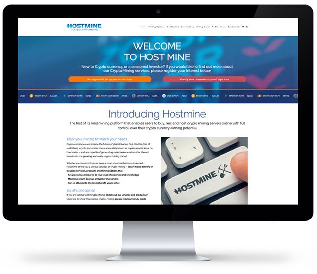 Hostmine - Hosted Crypto Mining 15 Hostmine desktop