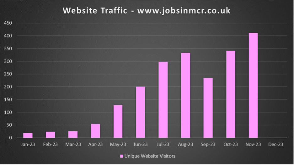 JIM Website Traffic Graph